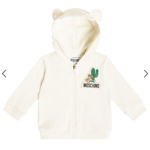 Moschino Baby cotton jersey hoodie